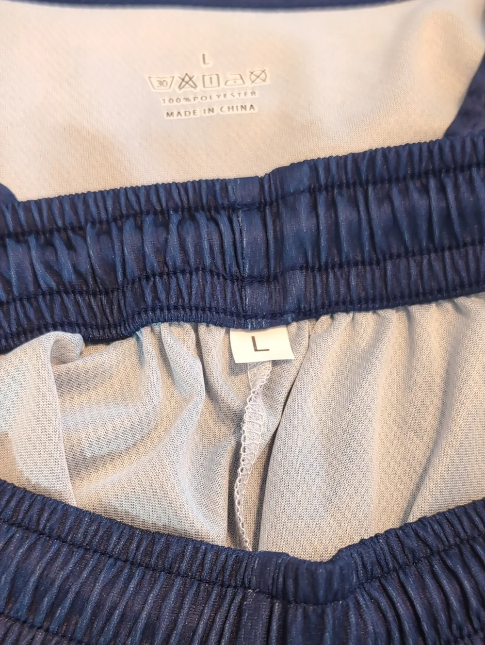 Fortunate Blue White Striped Athletic Set